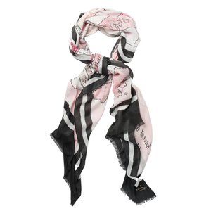 Kate Spade New York Pink Map Scarf